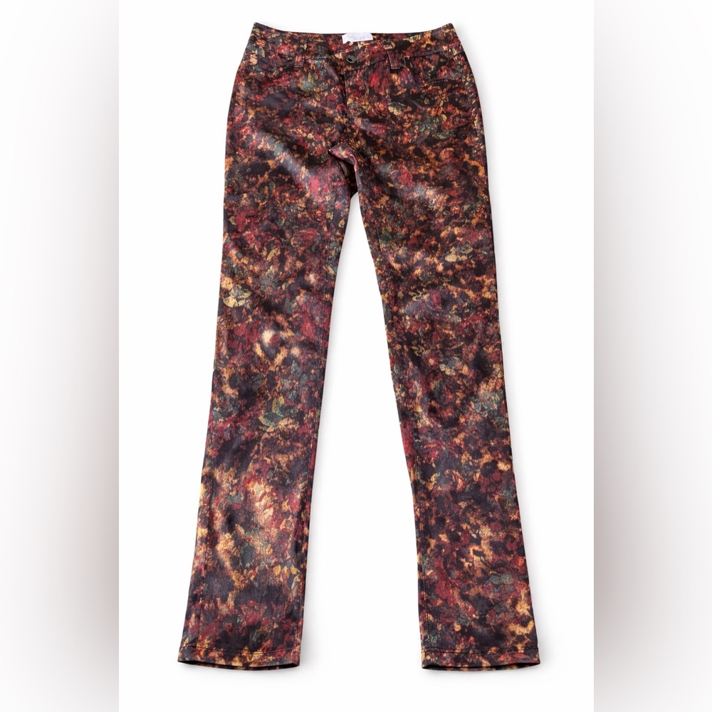 CACHÉ Floral Print Bootcut Pants Size 2 | Fall Statement Trousers